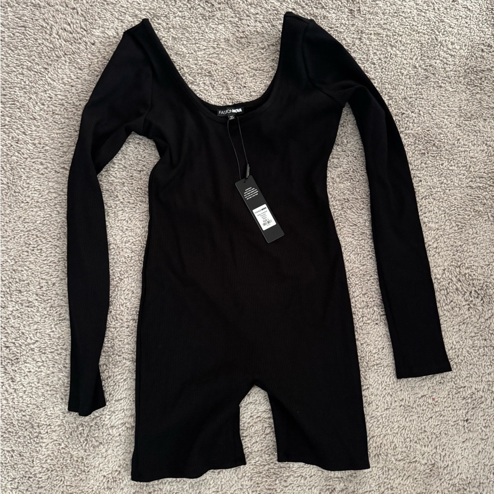 Black shorts romper